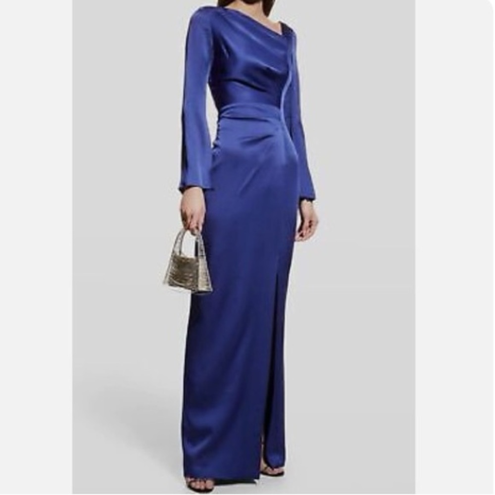 Teri Jon‎ asymmetrical Dress slit